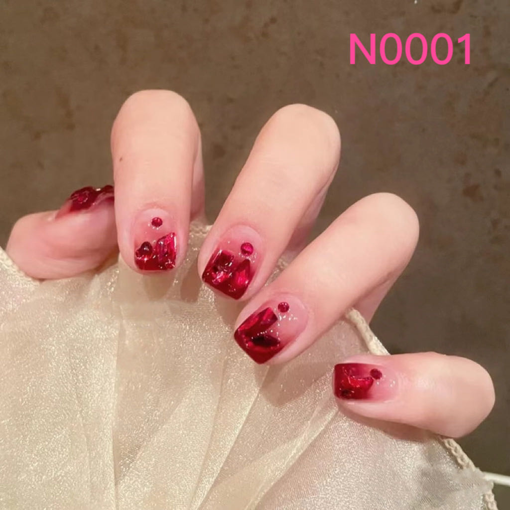 Short Nail Art—24 pieces/box +1 glue【28】