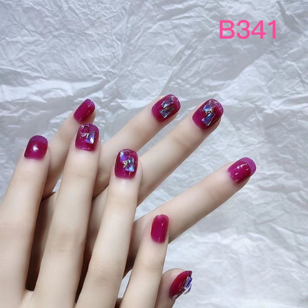 Short Nail Art—24 pieces/box +1 glue【28】