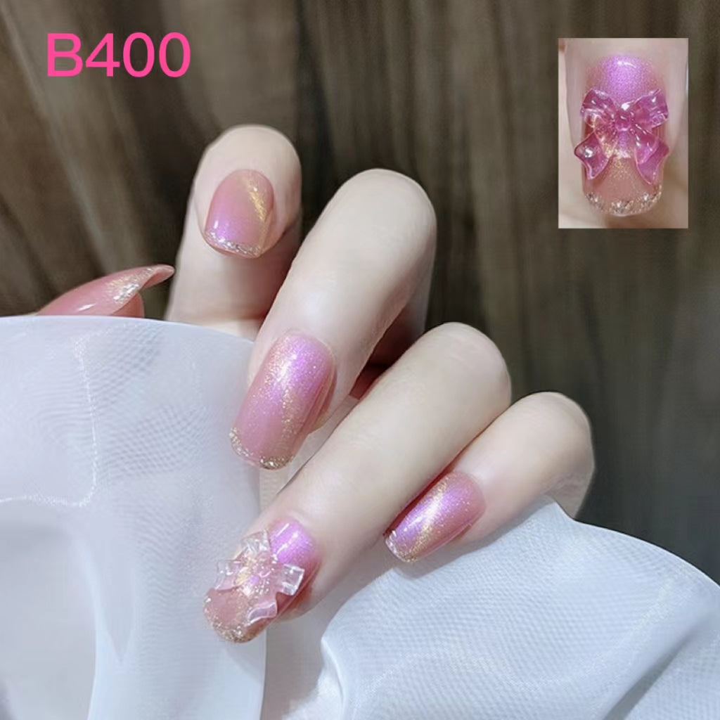 Short Nail Art—24 pieces/box +1 glue【28】