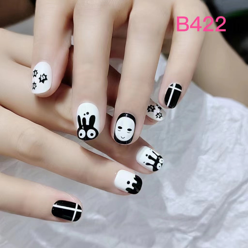 Short Nail Art—24 pieces/box +1 glue【28】