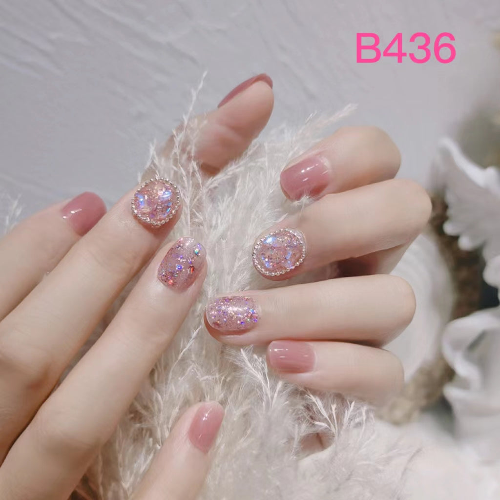 Short Nail Art—24 pieces/box +1 glue【28】