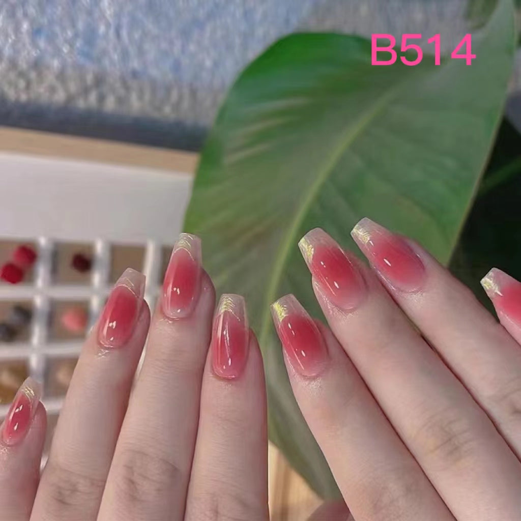 Short Nail Art—24 pieces/box +1 glue【28】