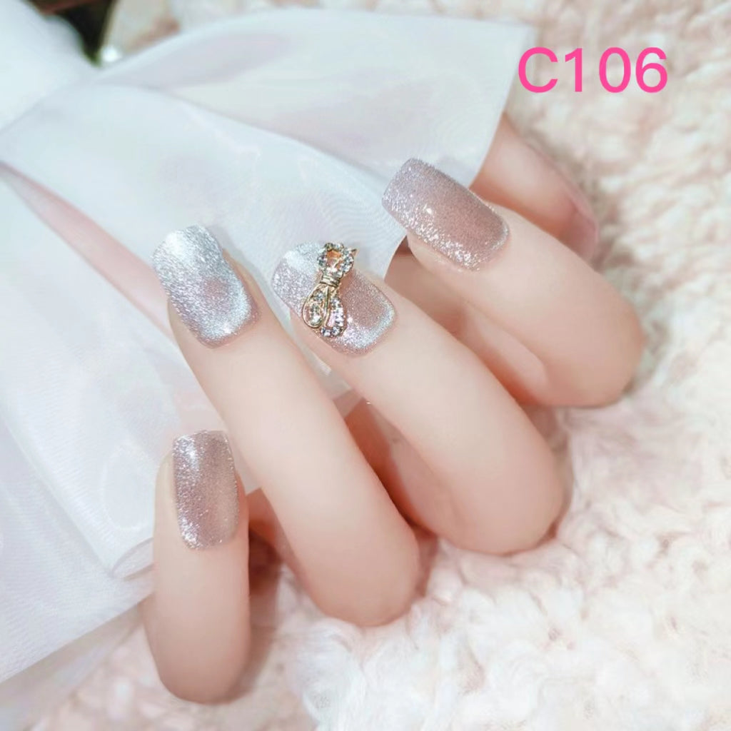 Short Nail Art—24 pieces/box +1 glue【28】