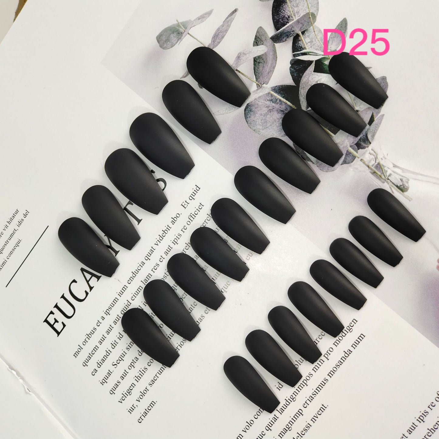 Pure Color Short Nail Art —24 pieces/box +1 glue【19】