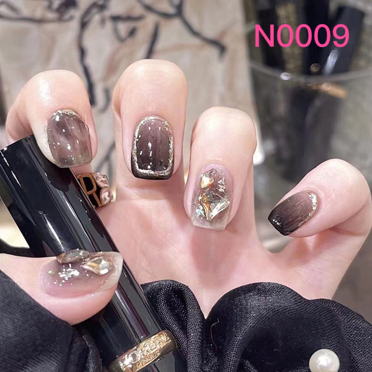 Short Nail Art—24 pieces/box +1 glue【28】