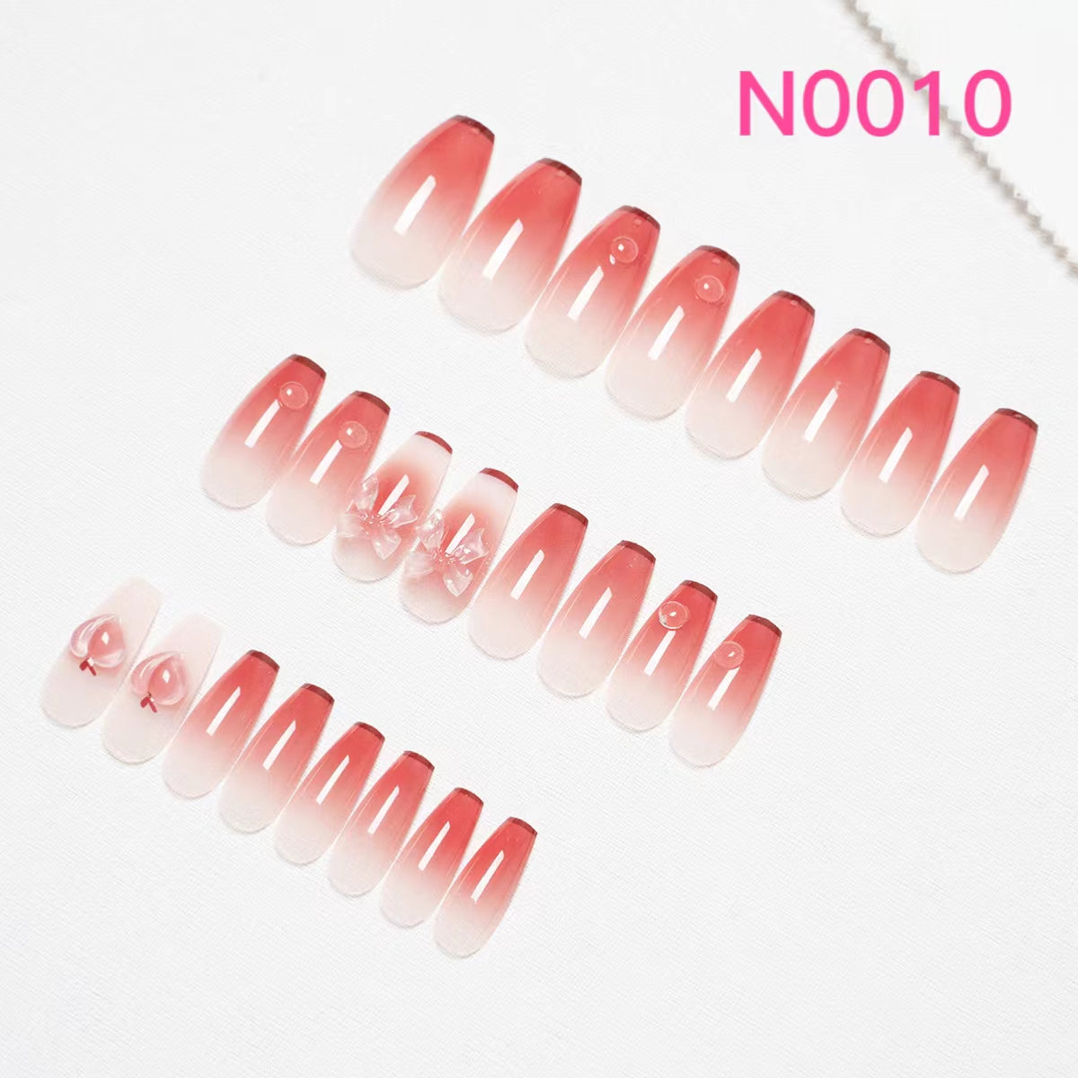 Short Nail Art—24 pieces/box +1 glue【28】