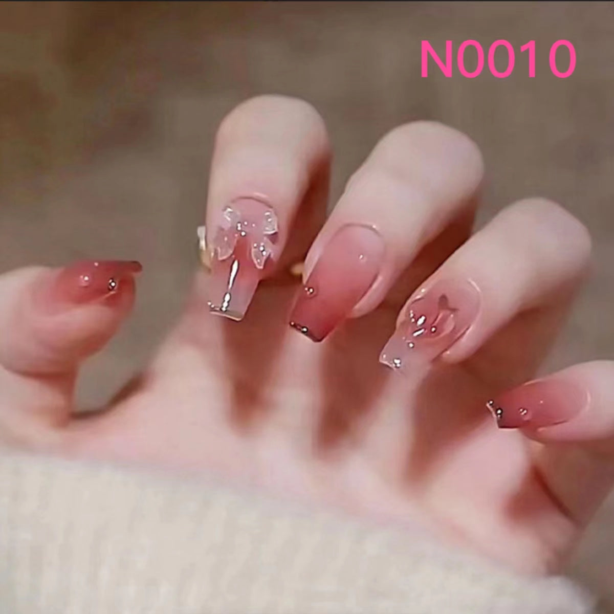 Short Nail Art—24 pieces/box +1 glue【28】