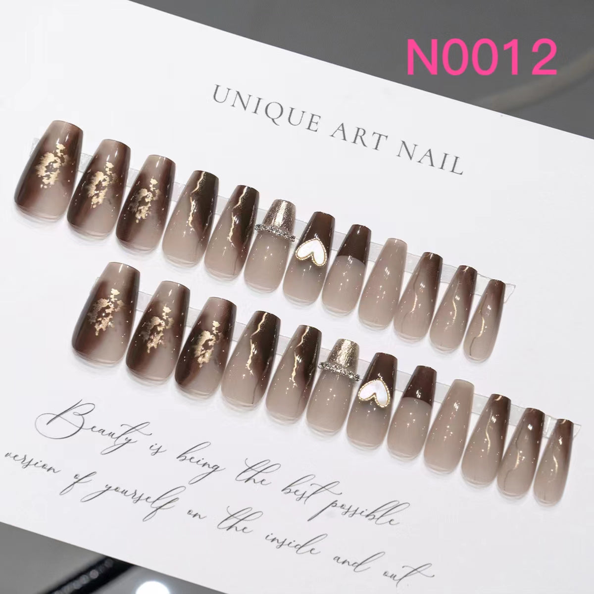 Short Nail Art—24 pieces/box +1 glue【28】